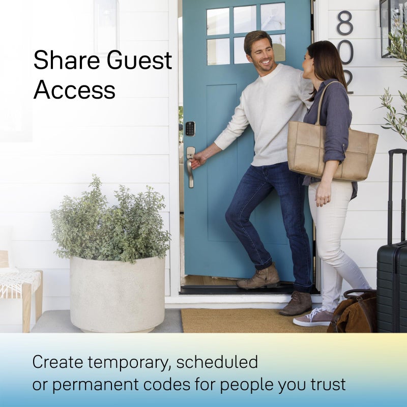 Yale Security قفل باب دخول بدون مفتاح من Yale Assure Lock 2 Touch Deadbolt Satin Nickel مع لوحة مفاتيح رقمية تعمل باللمس وماسح ضوئي لبصمات الأصابع (بدون واي فاي) YRD450-F-BLE-619 - Image 3